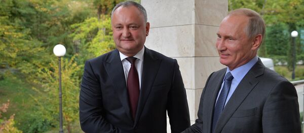 Президент РФ В. Путин встретился с президентом Молдовы И. Додоном - Sputnik Молдова