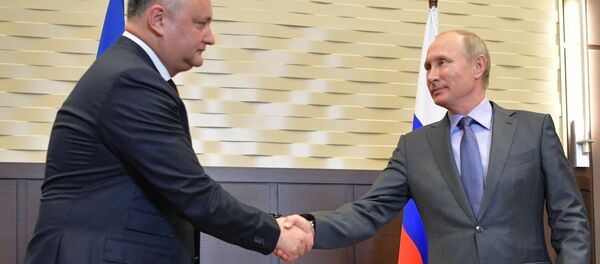 Президент РФ В. Путин встретился с президентом Молдовы И. Додоном - Sputnik Молдова