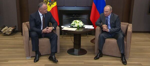 Игорь Додон и Владимир Путин встретились в Сочи - Sputnik Молдова