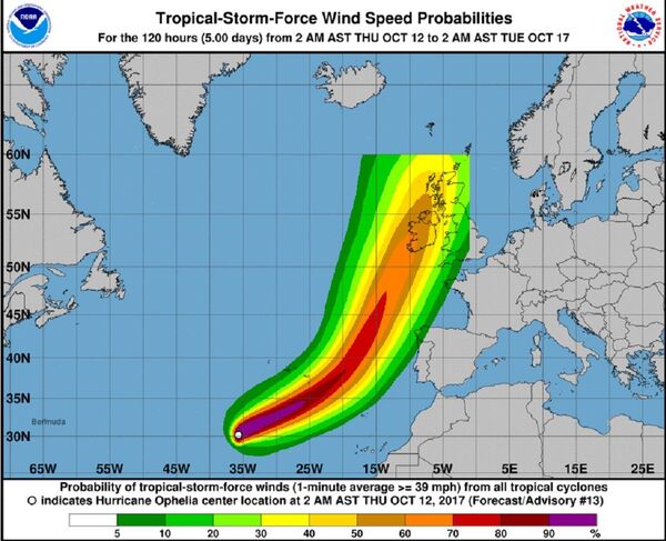 Uraganul „Ophelia” - Sputnik Moldova
