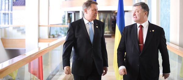 Klaus Iohannis și Petro Poroșenko - Sputnik Moldova