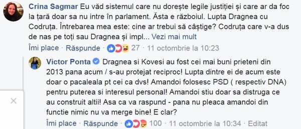 Comentariile lui Victor Ponta pe Facebook Comentariile lui Victor Ponta pe Facebook - Sputnik Moldova-România