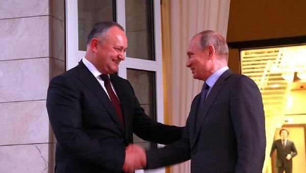 Igor Dodon și Vladimir Putin - Sputnik Moldova