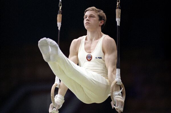 Гимнаст Виталий Щербо, 1991 год - Sputnik Молдова