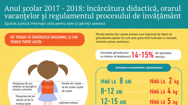 Anul școlar 2017 - 2018: încărcătura didactică - Sputnik Moldova