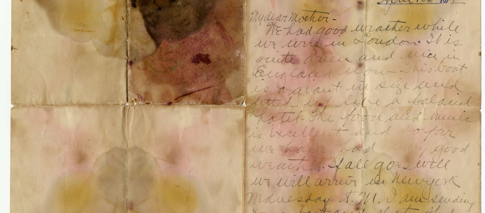 Проданное с аукциона письмо погибшего пассажира Титаника - Sputnik Молдова, 1920, 22.10.2017
