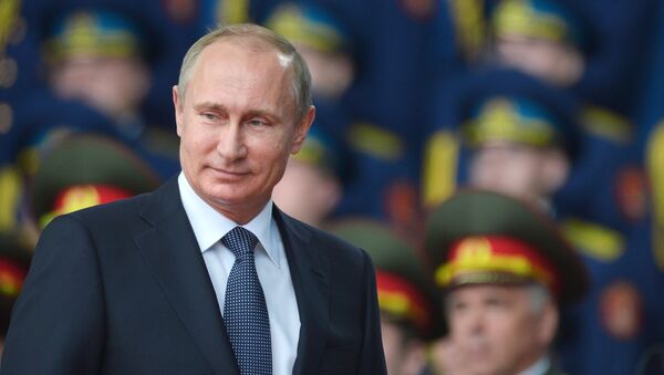 President Vladimir Putin takes part in opening ARMY-2015 international forum - Sputnik Moldova-România