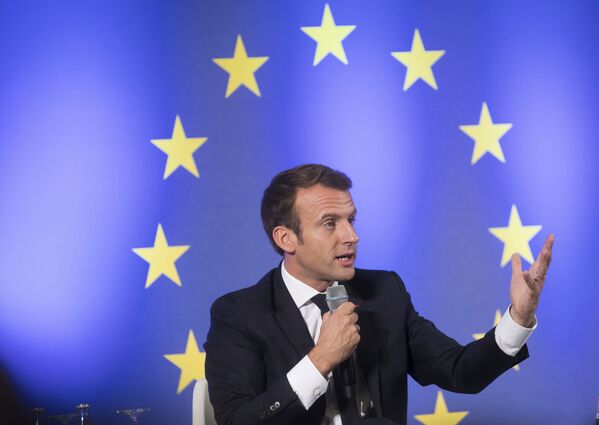 Emmanuel Macron, 39 de ani, cel mai tânăr președinte al Franței de la Napoleon încoace, fografie de arhivă - Sputnik Moldova-România