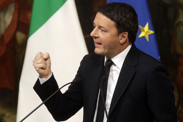 Matteo Renzi, prim-ministru al Italiei la doar 39 de ani (2014), cel mai tânăr premier în istoria țării, fotografie de arhivă - Sputnik Moldova-România