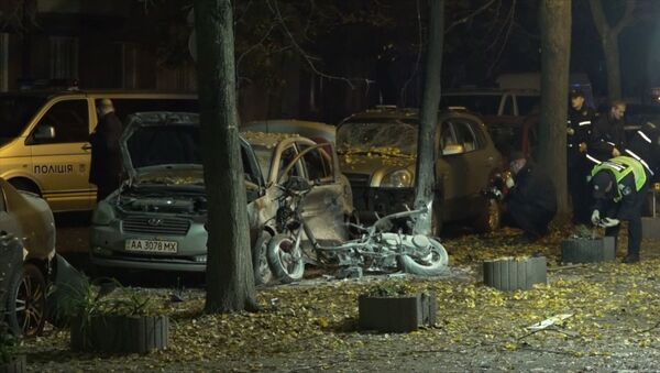 Последствия взрыва в центре Киева, в результате которого погибло 2 человека - Sputnik Молдова