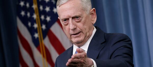 U.S. Defense Secretary James Mattis gestures during a press briefing on the campaign to defeat ISIS at the Pentagon in Washington, U.S., May 19, 2017 - Sputnik Moldova-România