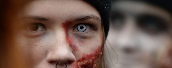 Зомби-парад в канун Хэллоуина в Новосибирске Зомби-парад в канун Хэллоуина в Новосибирске - Sputnik Moldova-România