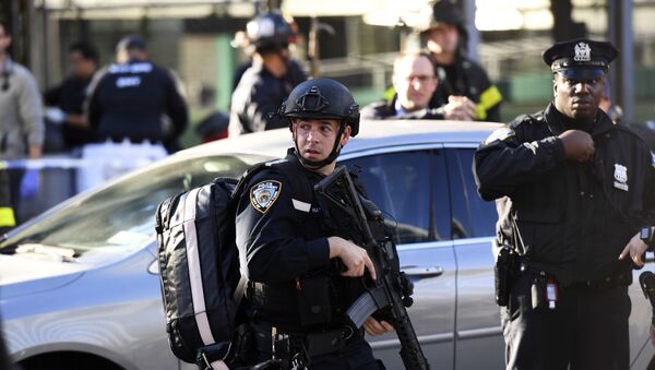 Полиция на месте теракта в Нью-Йорке - Sputnik Молдова