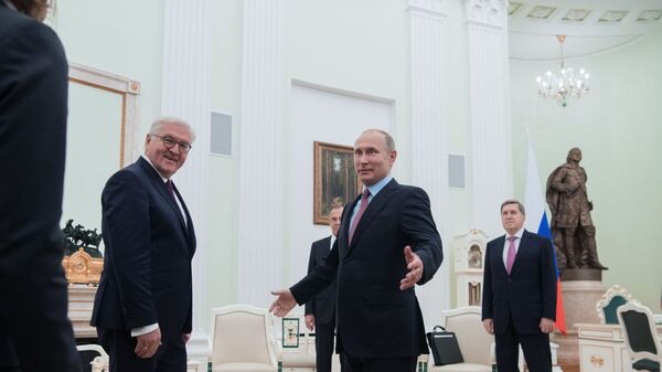 Președintele Rusiei Vladimir Putin l-a primit în vizită pe președintele Germaniei Walter Steinmeier, imagine din arhiva foto - Sputnik Moldova
