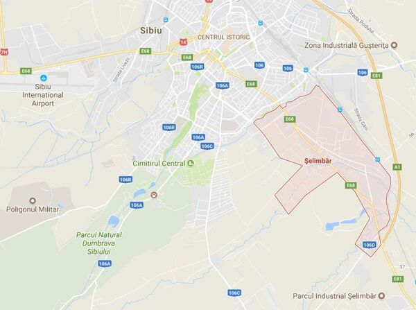Harta Sibiu, captură ecran Harta Sibiu, captură ecran - Sputnik Moldova-România