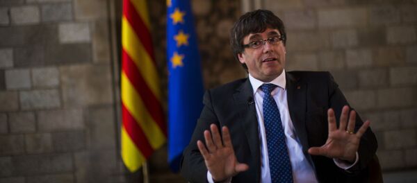 Глава каталонского правительства Карлес Пучдемон - Sputnik Молдова
