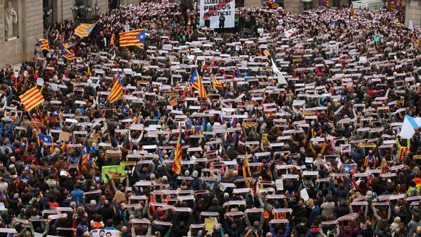 Забастовка в Барселоне - Sputnik Молдова
