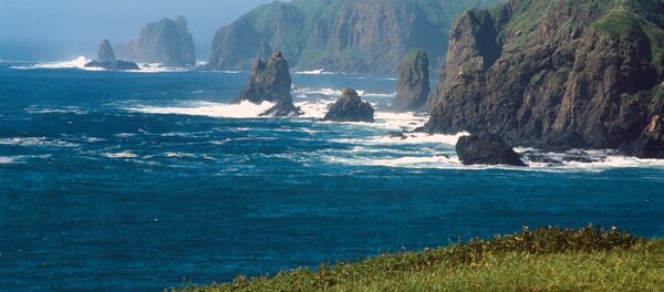 Скалы у острова Шикотан - Sputnik Moldova