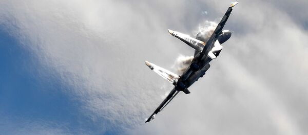 Многоцелевой фронтовой истребитель МиГ-35 во время демонстрационных полетов на Международном авиационно-космическом салоне МАКС-2017 - Sputnik Moldova