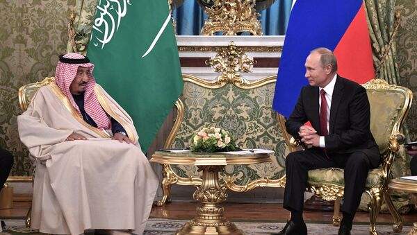Переговоры президента РФ Владимира Путина с королем Саудовской Аравии Сальманом Аль-Саудом - Sputnik Moldova-România