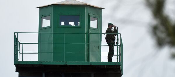 Пограничная вышка наблюдения на на украинской границе - Sputnik Молдова