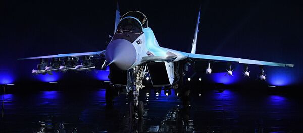 The MiG-35 aviation complex presentation is held on the territory of Industrial Complex 1 of the MiG Russian Aircraft Corporation in Lukhovitsy, Moscow Region The MiG-35 aviation complex presentation is held on the territory of Industrial Complex 1 of the MiG Russian Aircraft Corporation in Lukhovitsy, Moscow Region - Sputnik Moldova-România