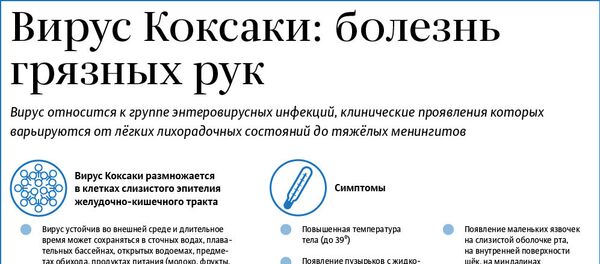 Вирус Коксаки: болезнь грязных рук - Sputnik Молдова