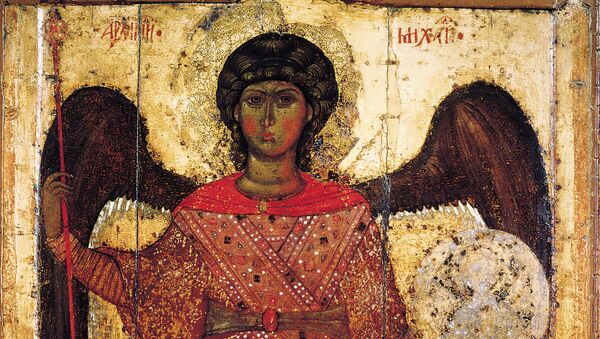 Икона Архангел Михаил ок. 1300 года, Ярославль - Sputnik Молдова