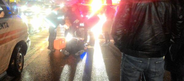 Pieton tamponat pe str. Calea Ieșilor, Chișinău - Sputnik Moldova