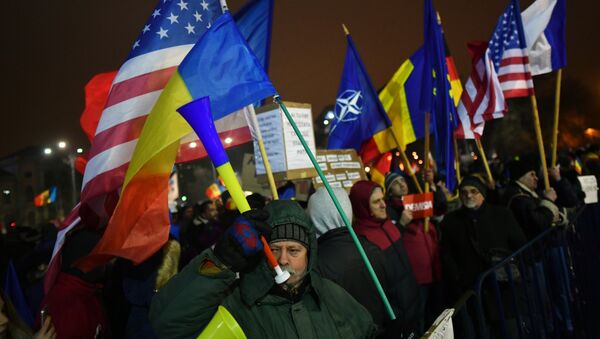 România, proteste - Sputnik Moldova