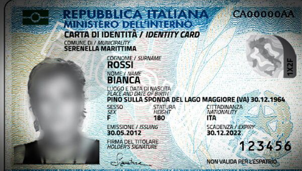 Card de identitate italian - Sputnik Moldova-România
