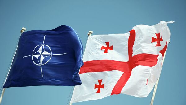 Флаги НАТО и Грузии - Sputnik Молдова