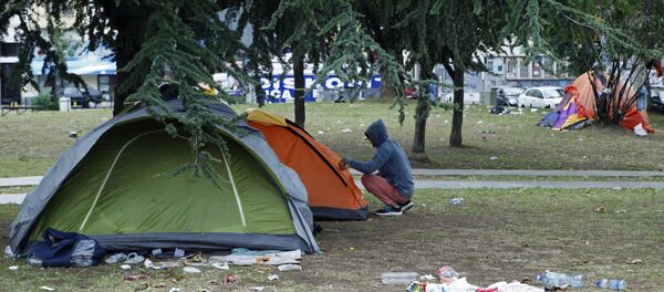 Лагерь мигрантов в Белграде - Sputnik Молдова