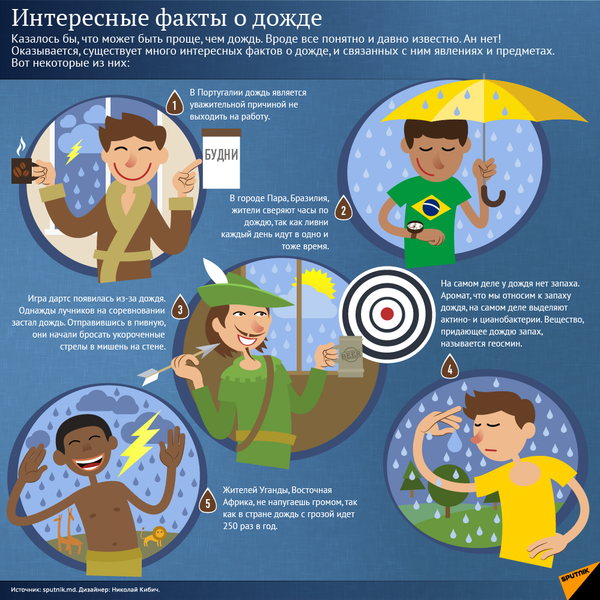 Интересные факты о дожде - Sputnik Молдова