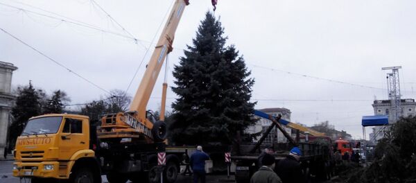 Рождественская ель Кишинев 2017 - Sputnik Moldova