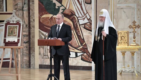 Президент РФ В. Путин выступил на заседании Архиерейского собора РПЦ - Sputnik Moldova
