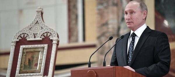 Президент РФ В. Путин выступил на заседании Архиерейского собора РПЦ - Sputnik Moldova-România