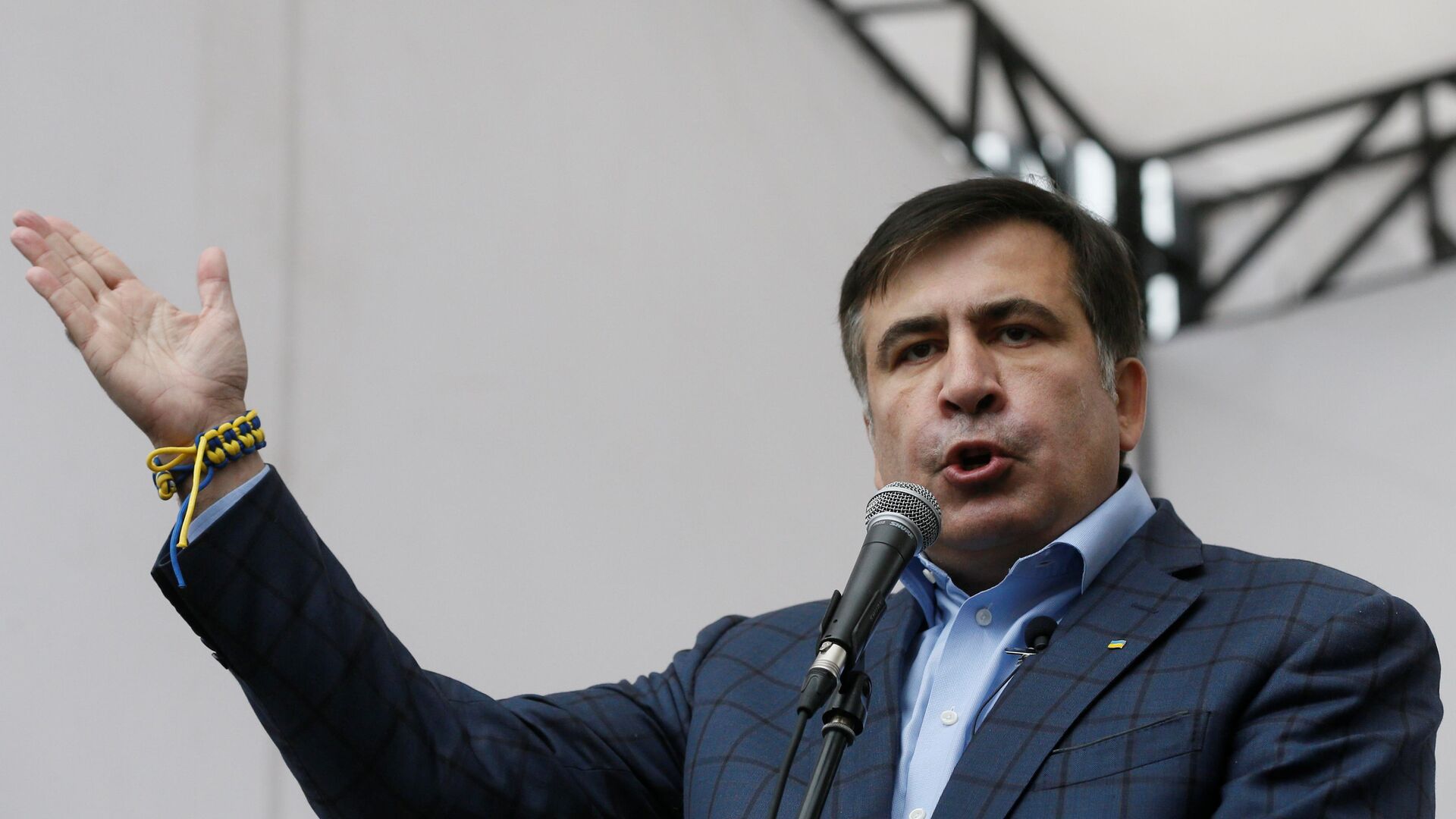 Михаил Саакашвили заявил, что участники акции протеста возле Верховной рады Украины не вернутся домой без победы - Sputnik Moldova-România, 1920, 01.10.2021