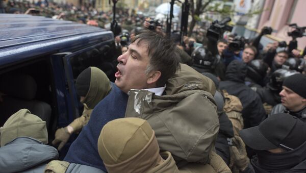 Задержание Михаила Саакашвили сотрудниками СБУ в Киеве, 5 декабря 2017 - Sputnik Молдова