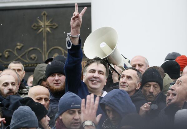 Экс-президент Грузии Михаил Саакашвили во вторник снова оказался в центре внимания мировых СМИ - Sputnik Молдова