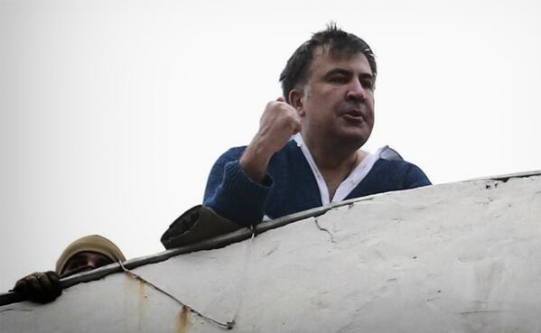Как сообщали ряд СМИ, Саакашвили даже грозил спрыгнуть с крыши - Sputnik Молдова