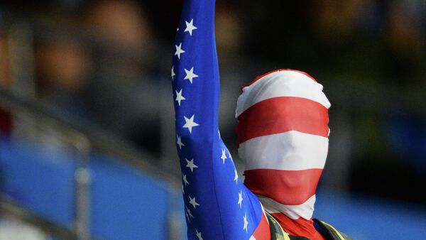 Un tifoso americano alle Olimpiadi di Sochi 2014 - Sputnik Moldova-România
