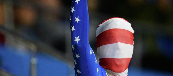 Un tifoso americano alle Olimpiadi di Sochi 2014 - Sputnik Moldova-România
