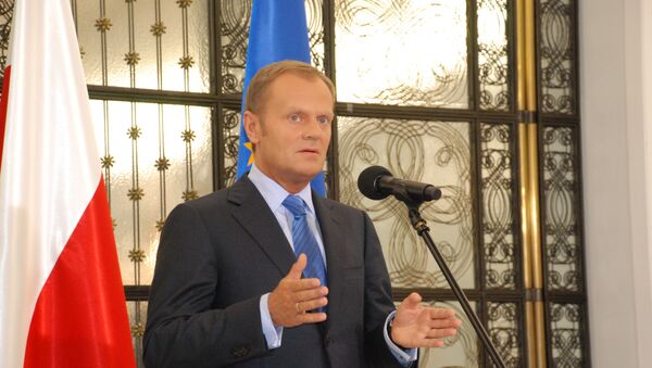 Премьер-министр Польши, лидер партии Гражданская платформа Дональд Туск - Sputnik Moldova-România