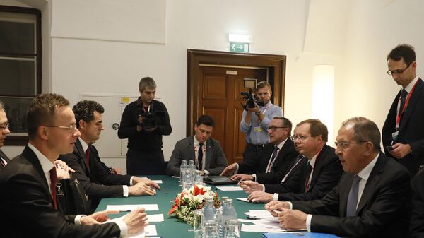Întâlnirea dintre Serghei Lavrov și Peter Szijjarto - Sputnik Moldova-România