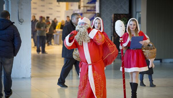 флешмоб в кишиневском аэропорту - Sputnik Молдова