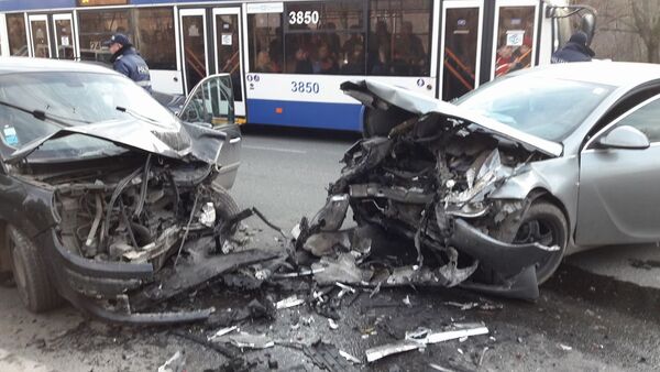 Accident pe strada Alecu Russo din Capitală - Sputnik Moldova