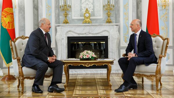 Premierul Pavel Filip și Președintele Republicii Belarus, Alexandr Lukașenko - Sputnik Moldova
