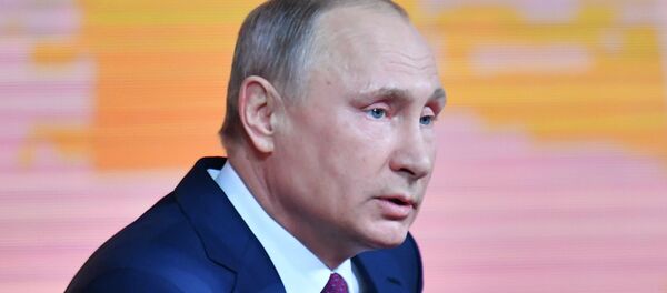 Ежегодная большая пресс-конференция президента РФ Владимира Путина - Sputnik Moldova-România