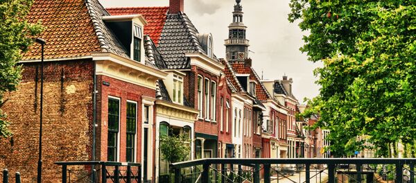 Улица голландского города Болсвард провинции Фрисландия - Sputnik Moldova-România